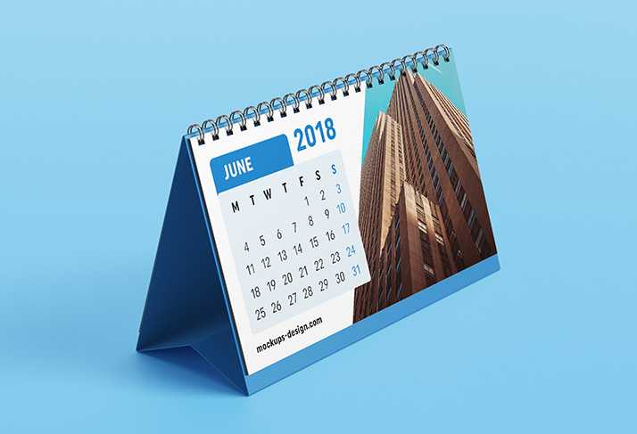 Free desk calendar mockup