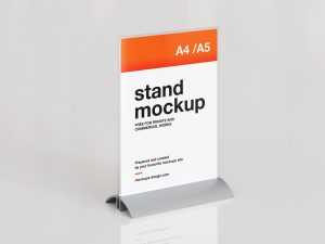 Free desk stand mockup - Instant Download