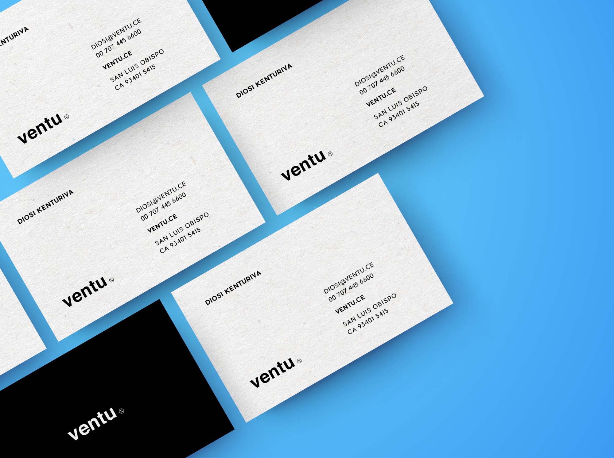 Free Diagonal Business Cards Mockup