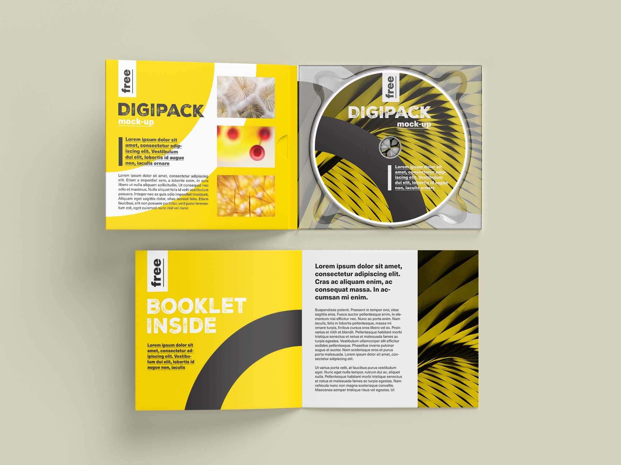 Free Digipack Mockup (PSD)