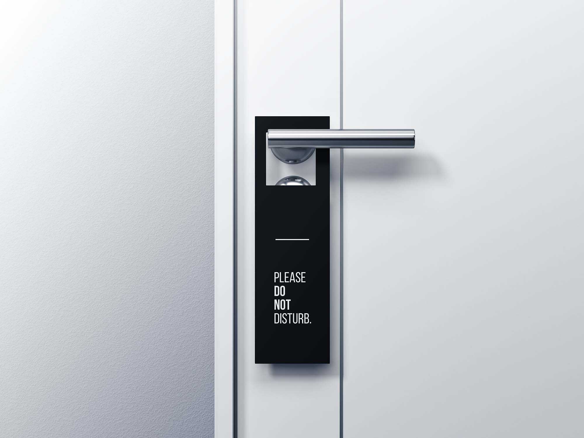 Free Door Hanger Mockup (PSD)