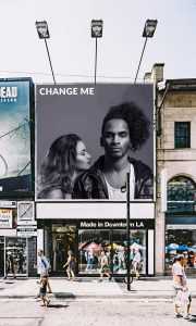 Free Downtown Billboard Mockup