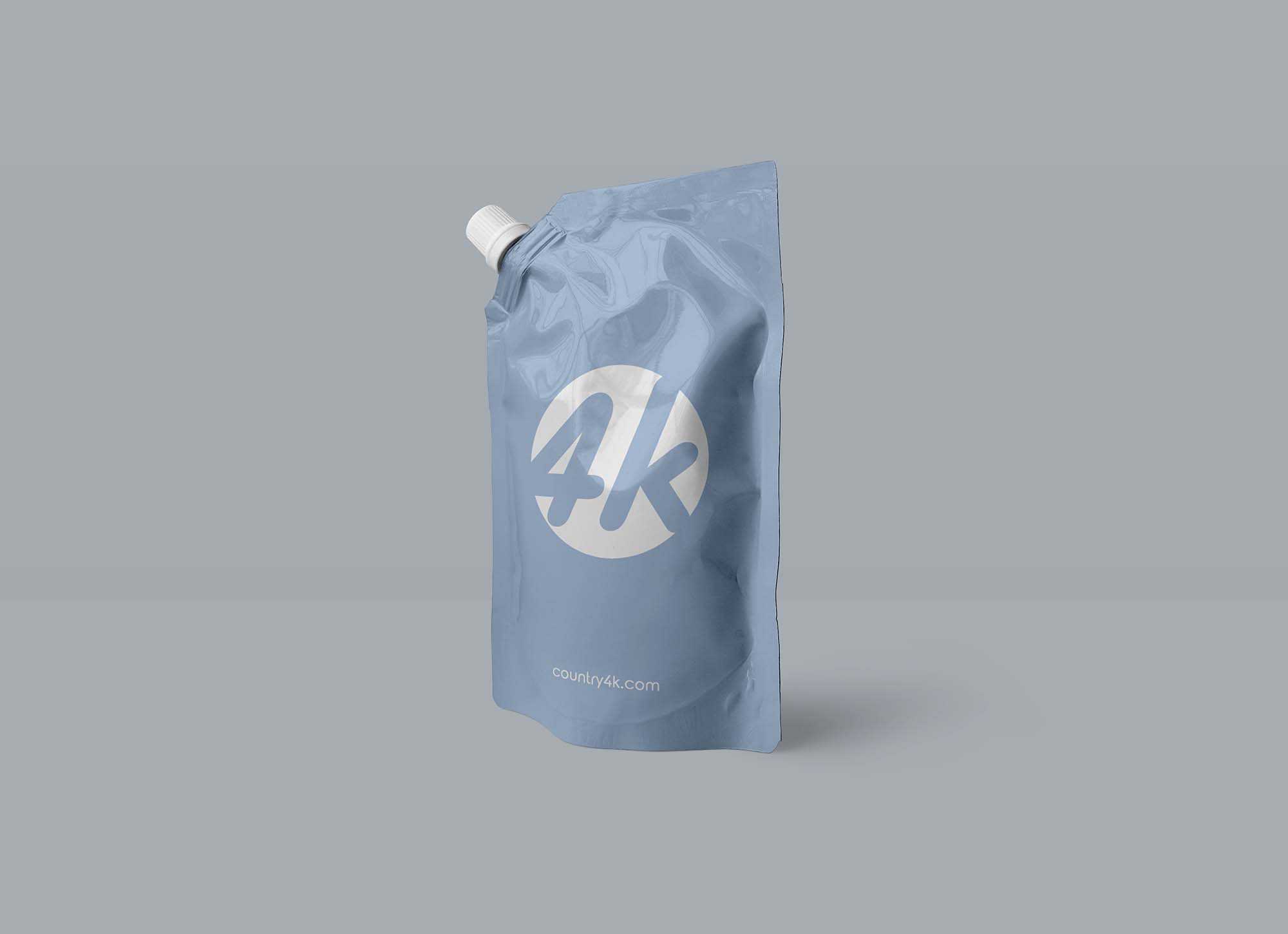Free Doypack Foil Bag Mockup (PSD)