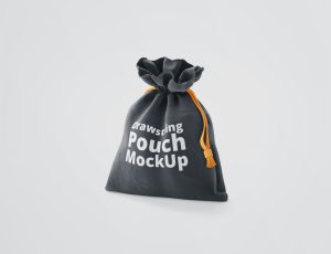Free Drawstring Bag Mockup