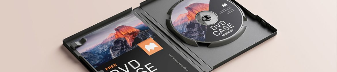 Free DVD case mockup