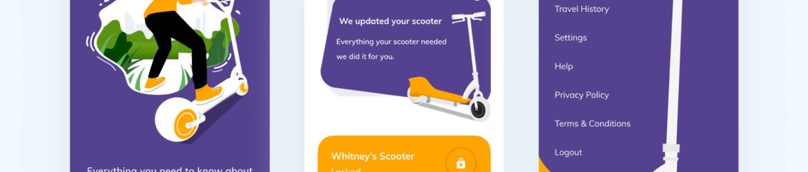 Free E-Scooter App Dashboard Template (Figma)