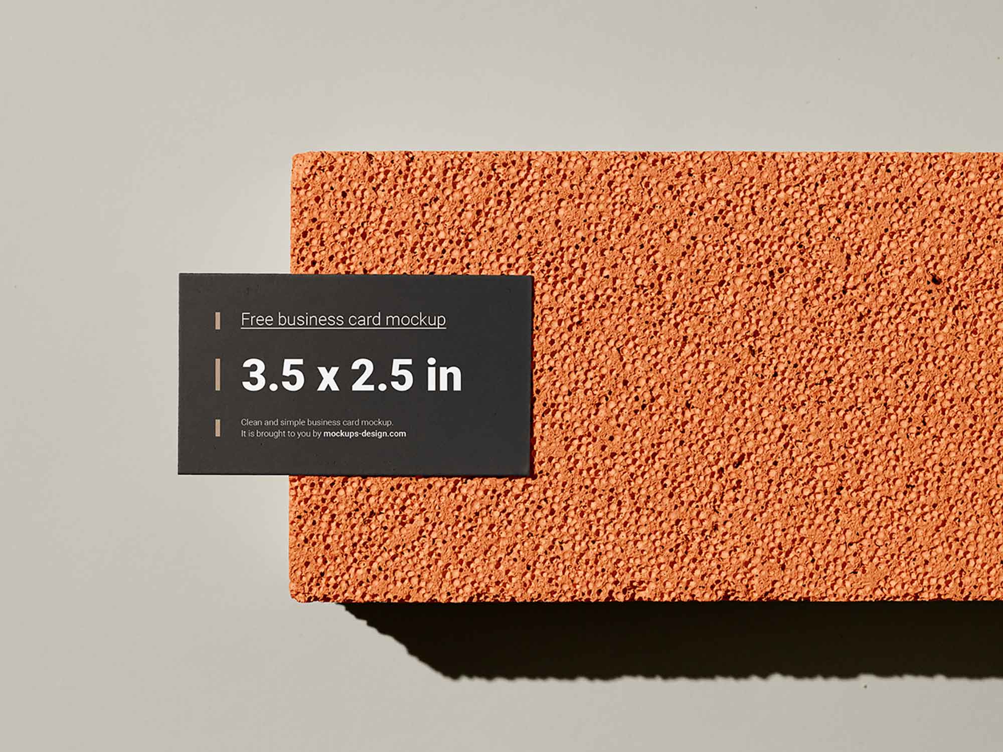 Free Elegant Business Card Mockup (PSD)