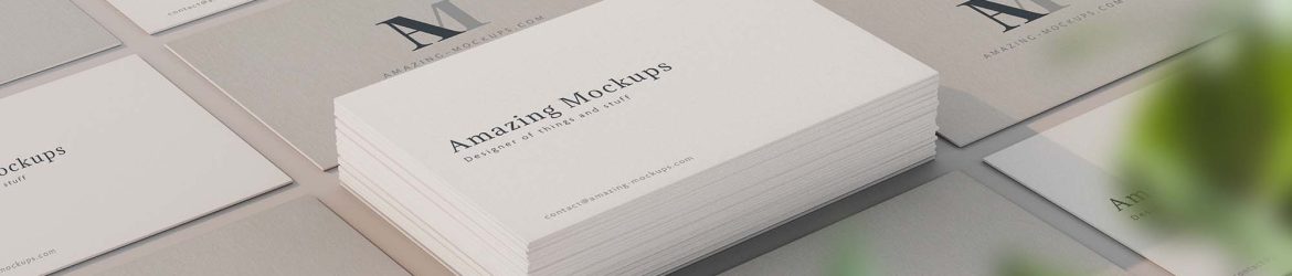 Free Elegant Business Cards Mockup (PSD)