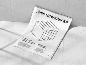 Free Elegant Newspaper Mockup (PSD)