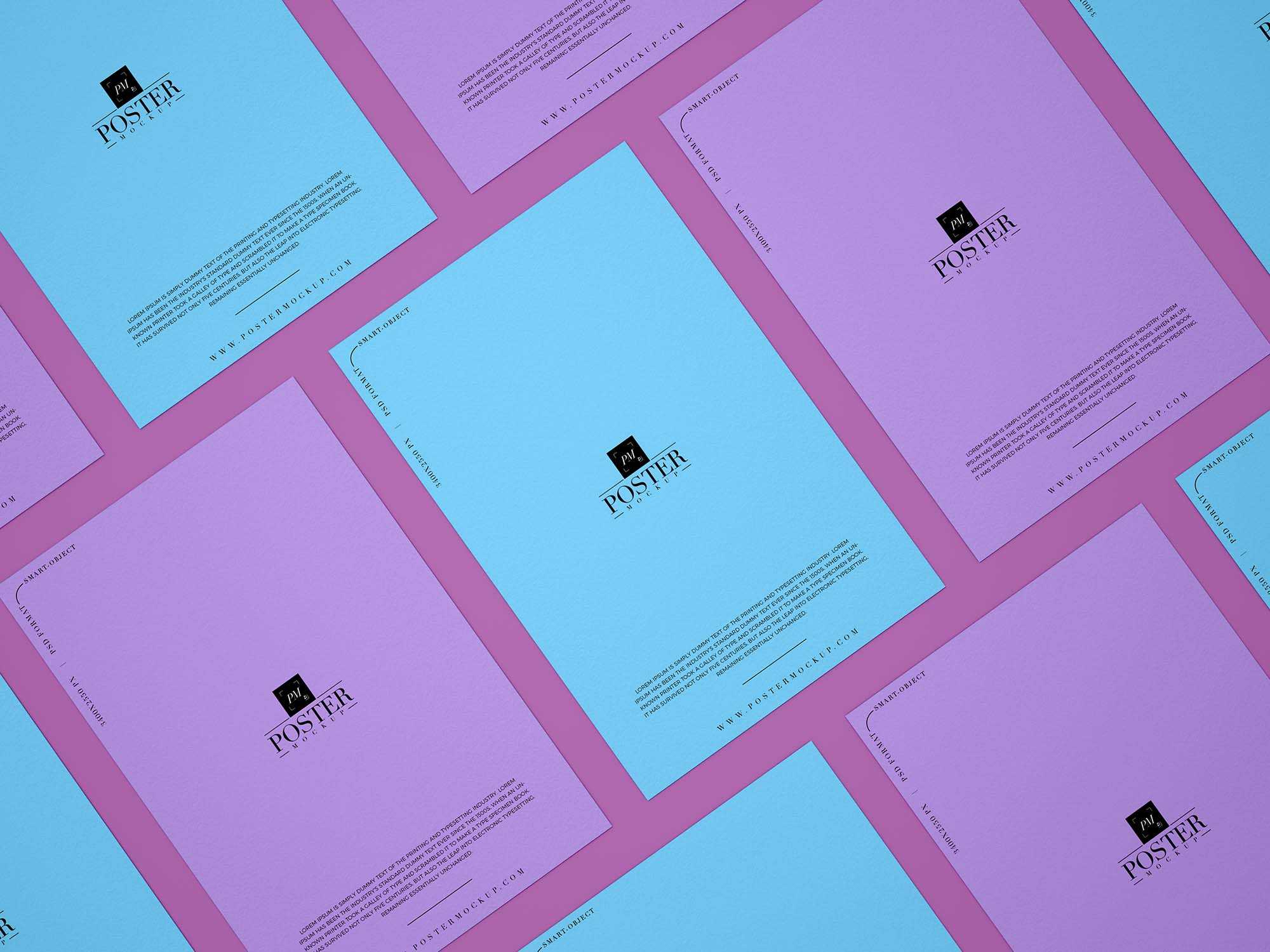 Free Elegant Poster Presentation Mockup (PSD)