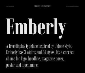 Free Emberly Typeface
