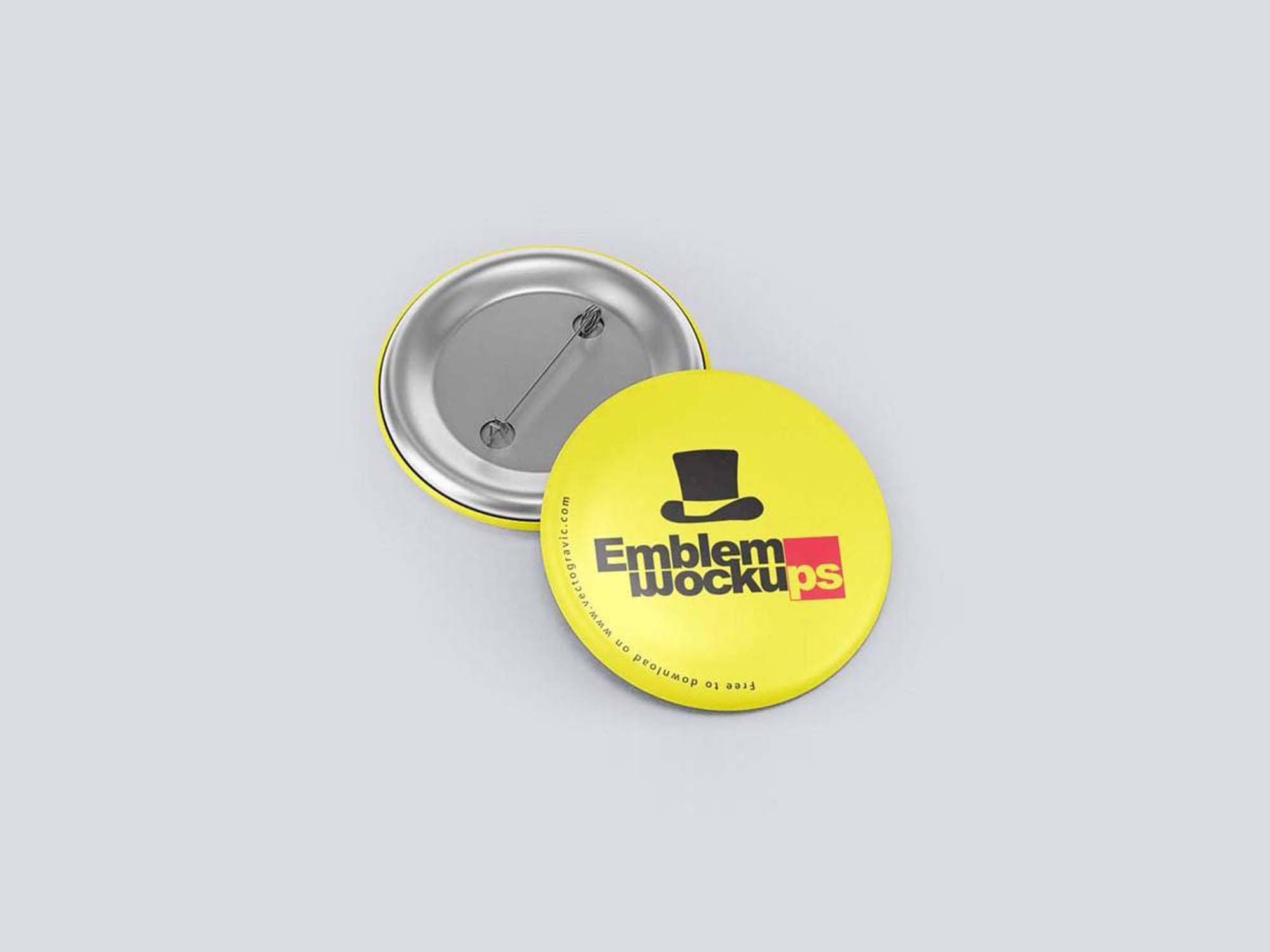 Free Emblem Badges Mockups (PSD)