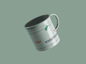 Free Enamel Mug Mockup