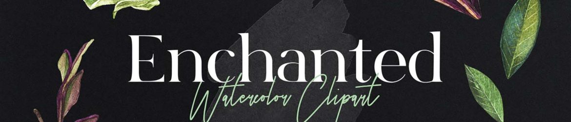 Free Enchanted Watercolor Clipart (PNG,PSD)