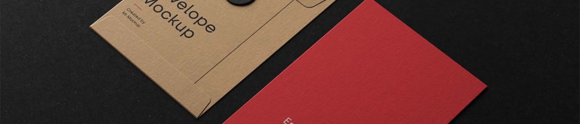 Free Envelope With String Mockup (PSD)