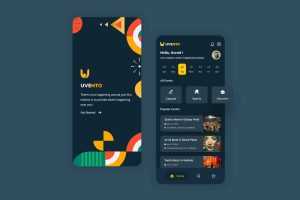 Free Event Manager App Template (XD)