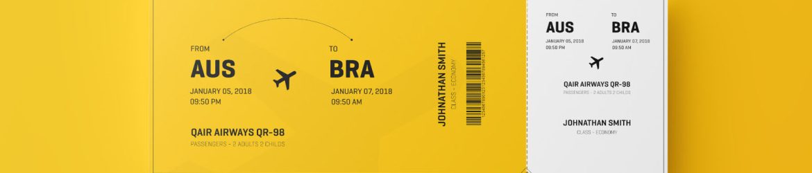 Free Event Ticket Mockup PSD