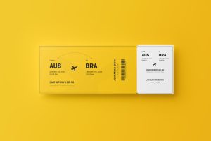 Free Event Ticket Mockup PSD
