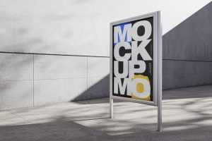 Free exhibition citylight mockup - Instant Download