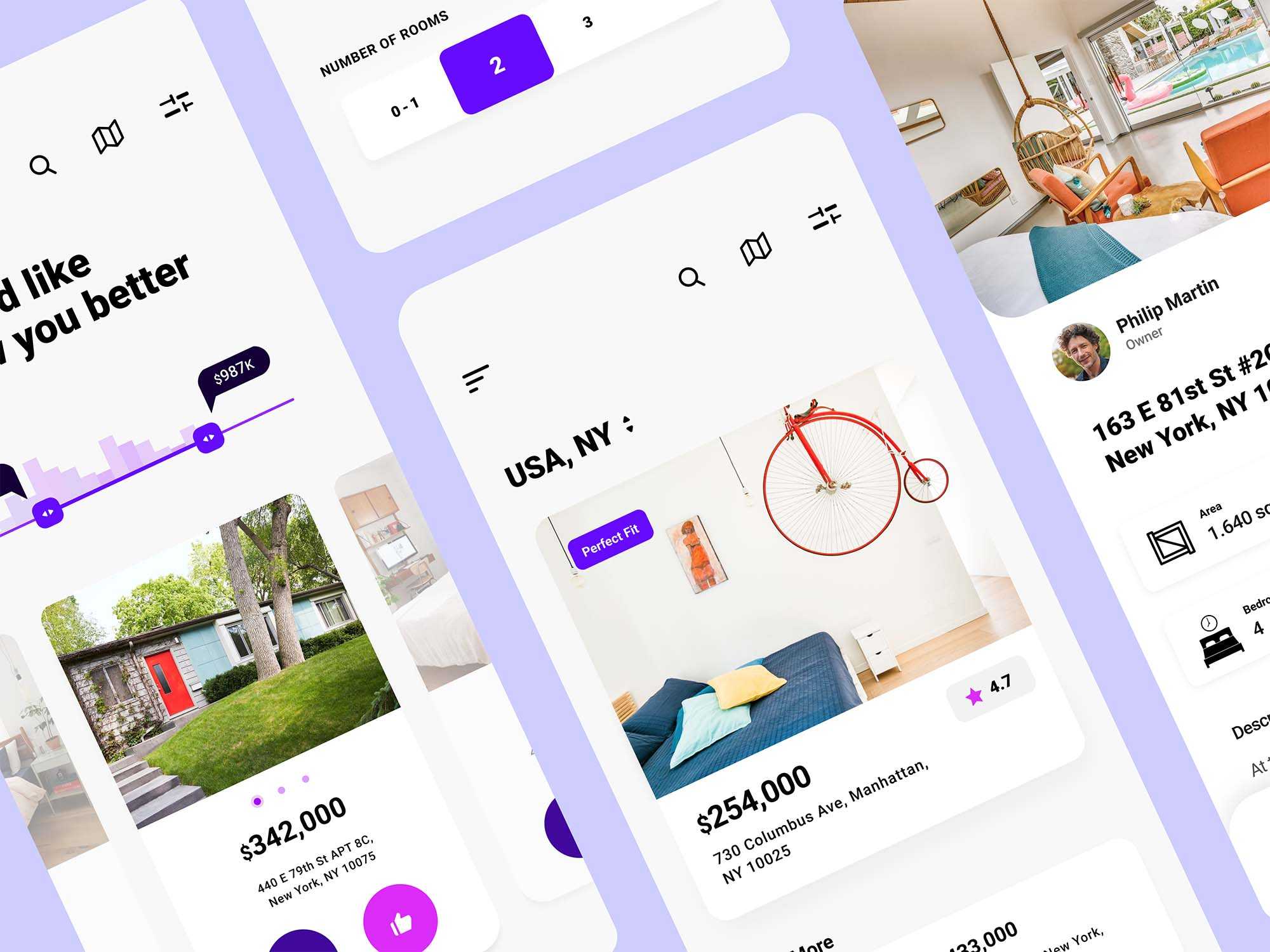 Free Experimental Real Estate App Template (FIG)