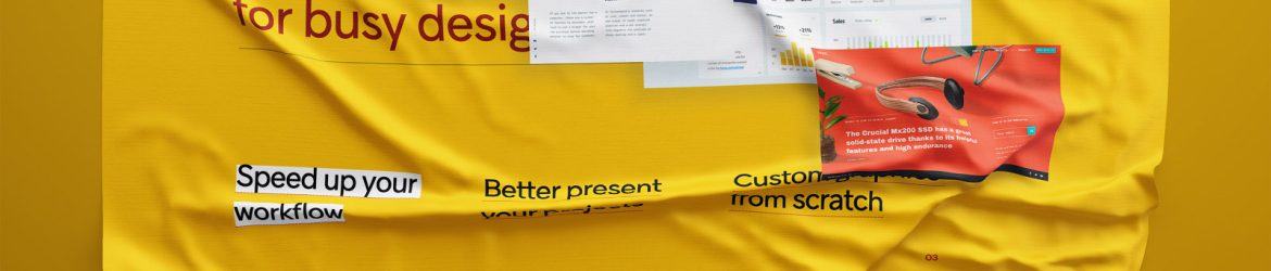 Free Fabric Wrinkles Mockup