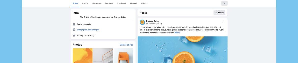 Free Facebook Page Mockup 2022 (PSD)