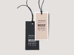 Free Fashion Label Tag Mockup (PSD)