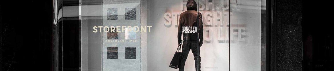 Free Fashion Storefront Mockup (PSD)