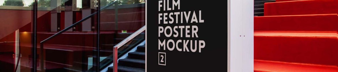 Free Film Festival Poster Mockup (PSD)
