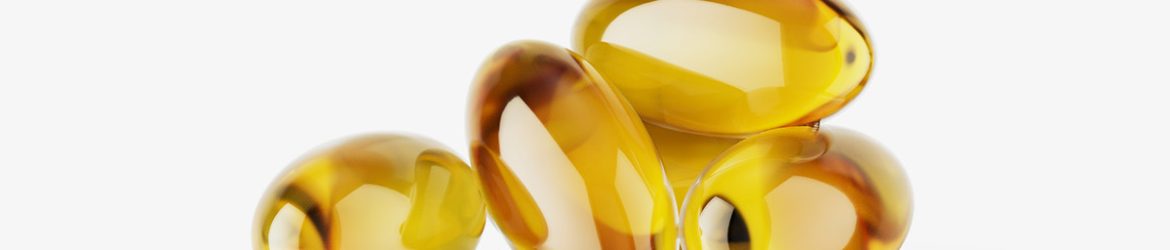Free fish oil capsules mockup