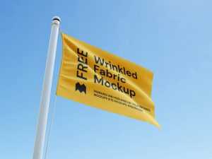 Free flag mockup