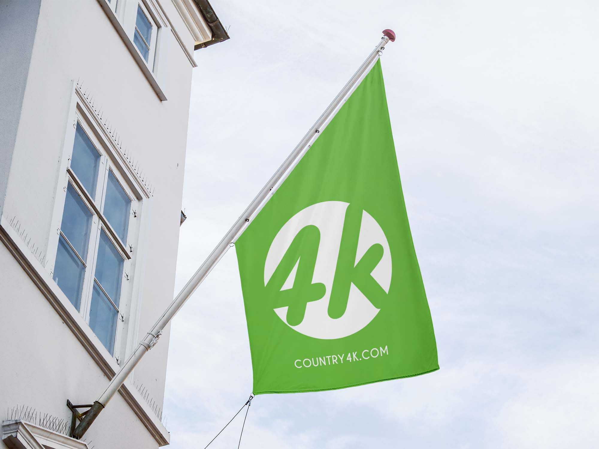 Free Flag Mockup (PSD)