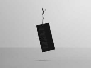 Free Floating Tag Mockup (PSD)