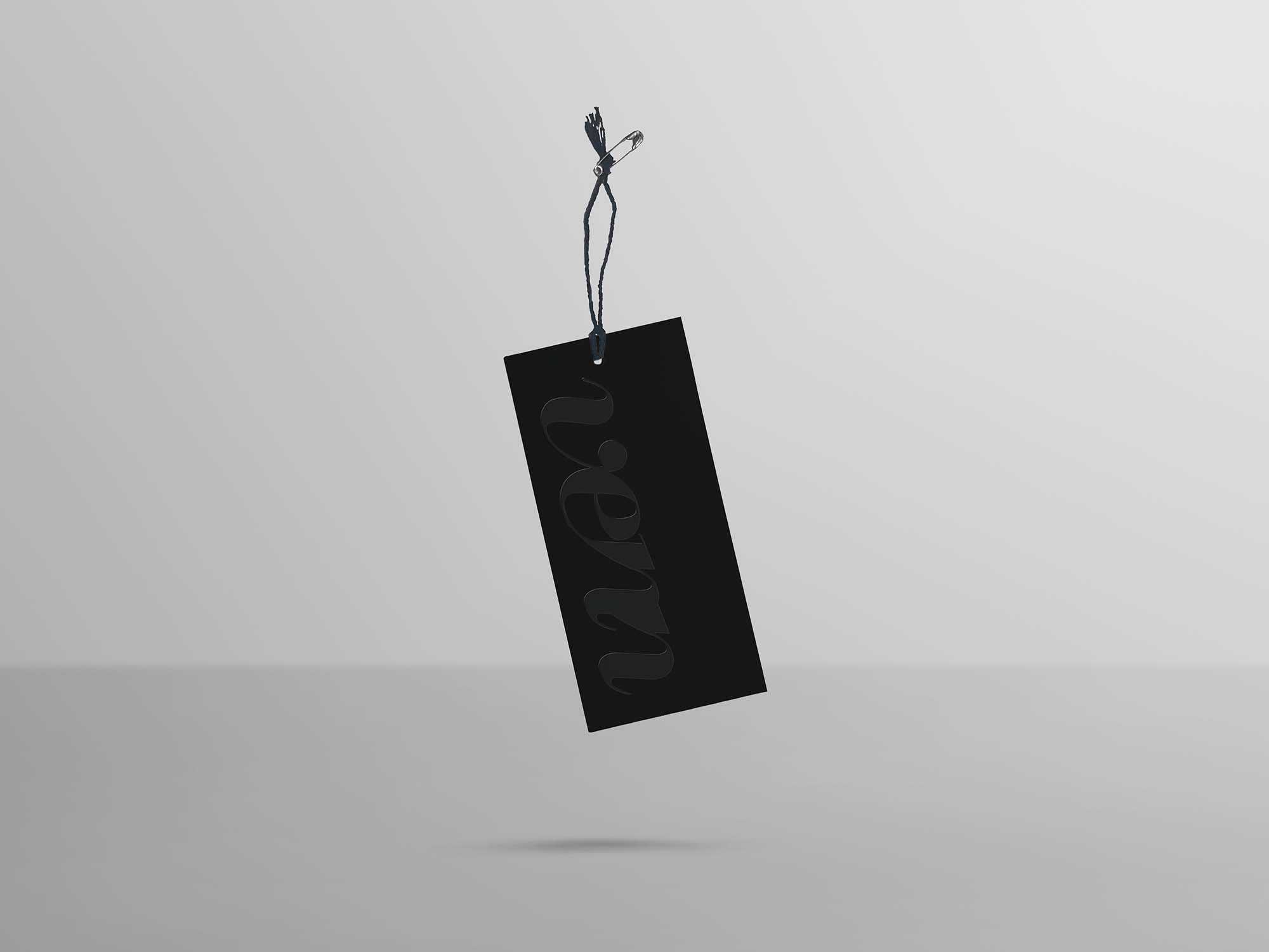 Free Floating Tag Mockup (PSD)