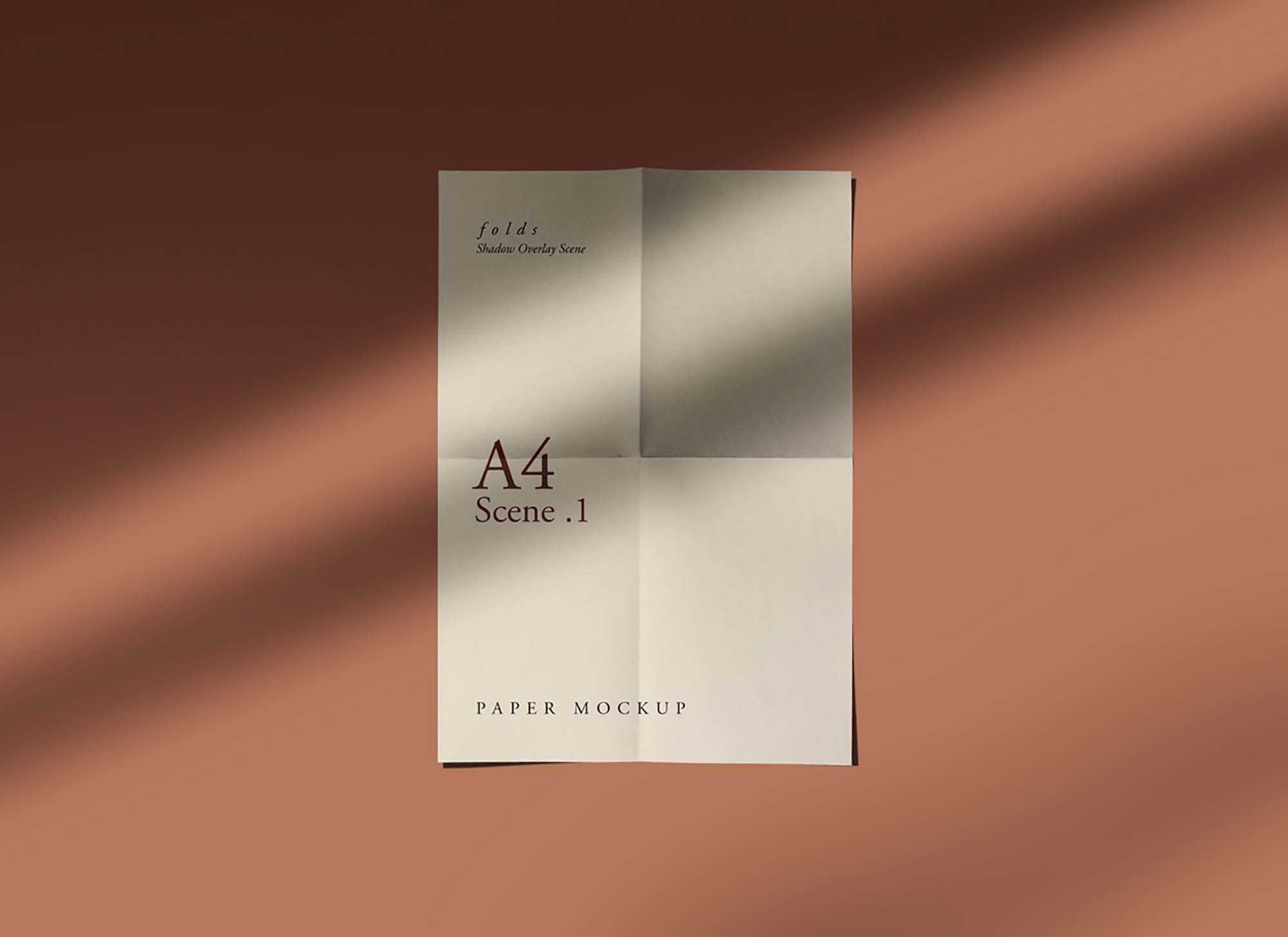 Free Fold Paper Mockup (PSD)
