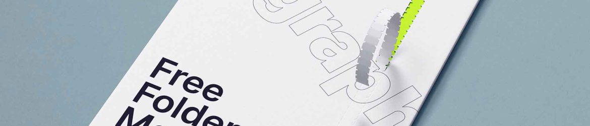 Free Folder Mockup with the Perforation (PSD)