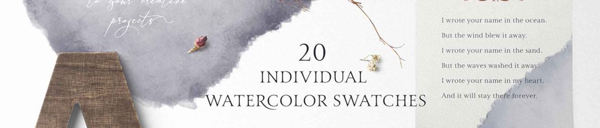 Free Folklore Watercolor Design Elements (PSD)