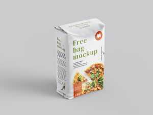 Free food bag mockup