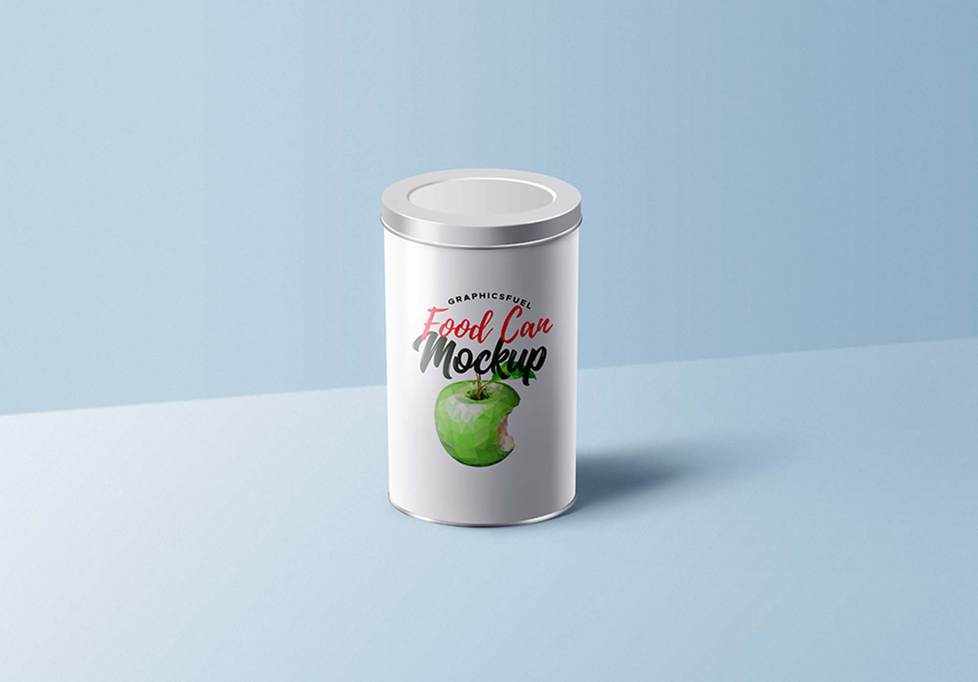 Free Food Can Tin Mockup (PSD)