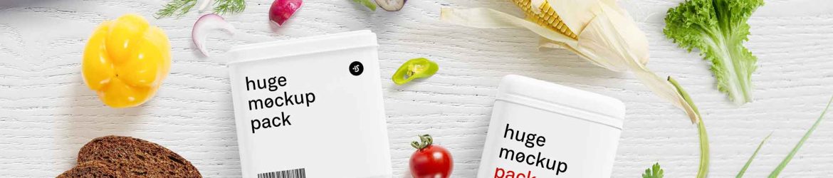 Free Food Mockup Scene Creator (PSD)