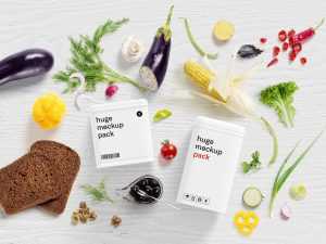 Free Food Mockup Scene Creator (PSD)