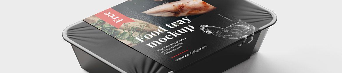 Free food tray mockup - Instant Download