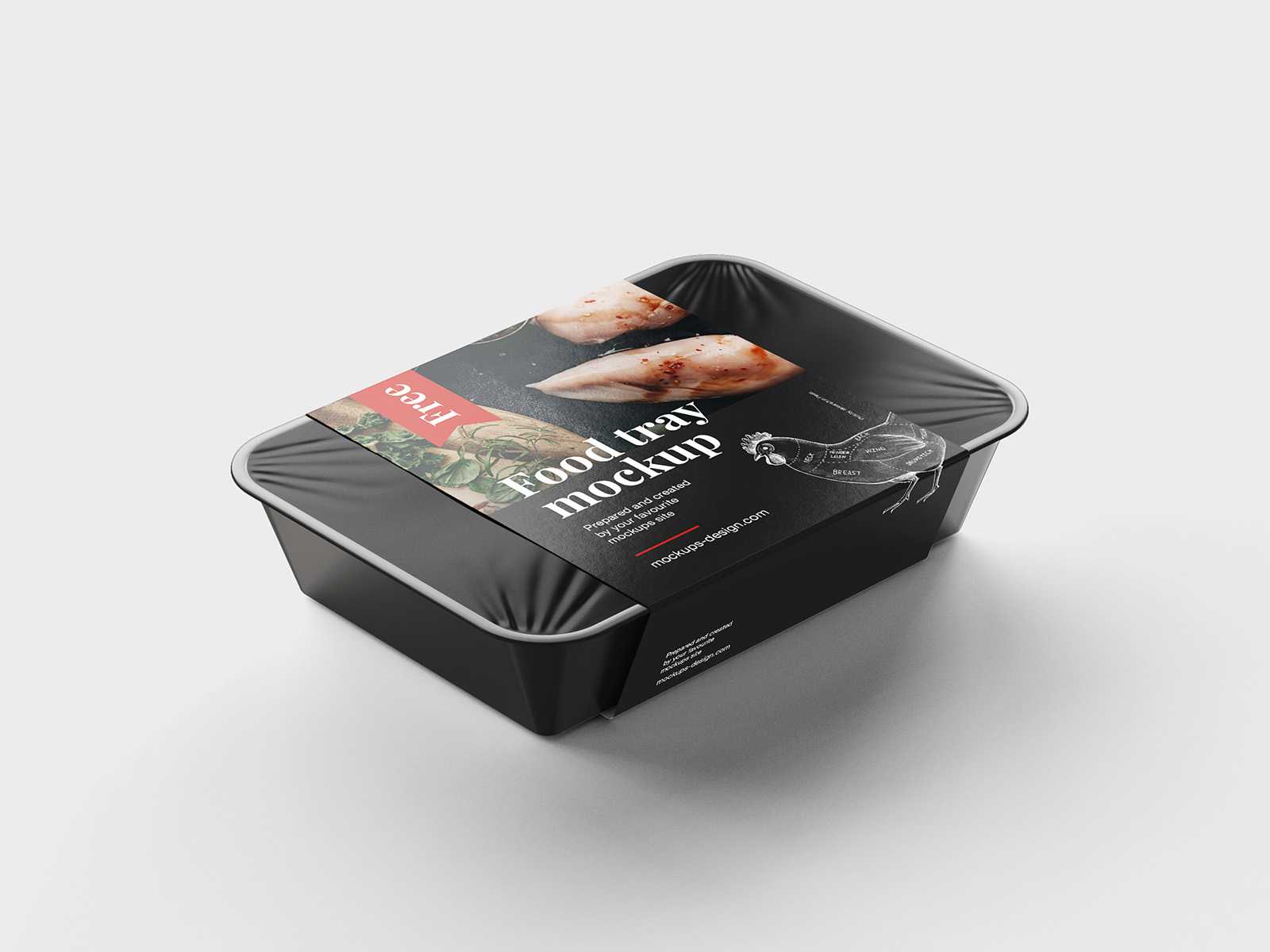 Free food tray mockup - Instant Download