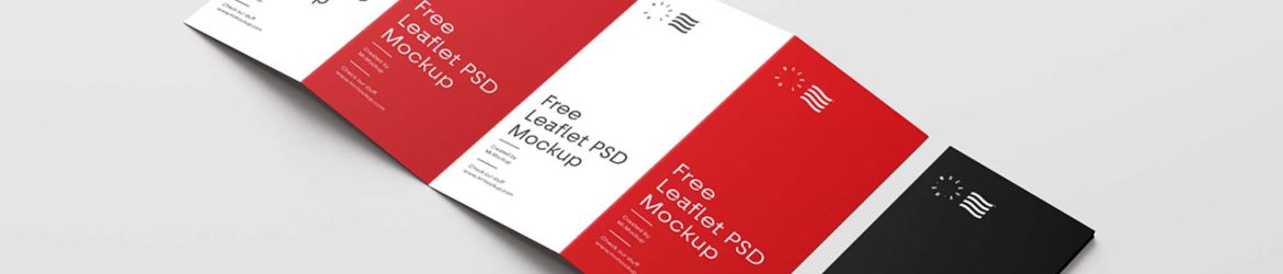 Free Four Fold Brochure Mockup (PSD)