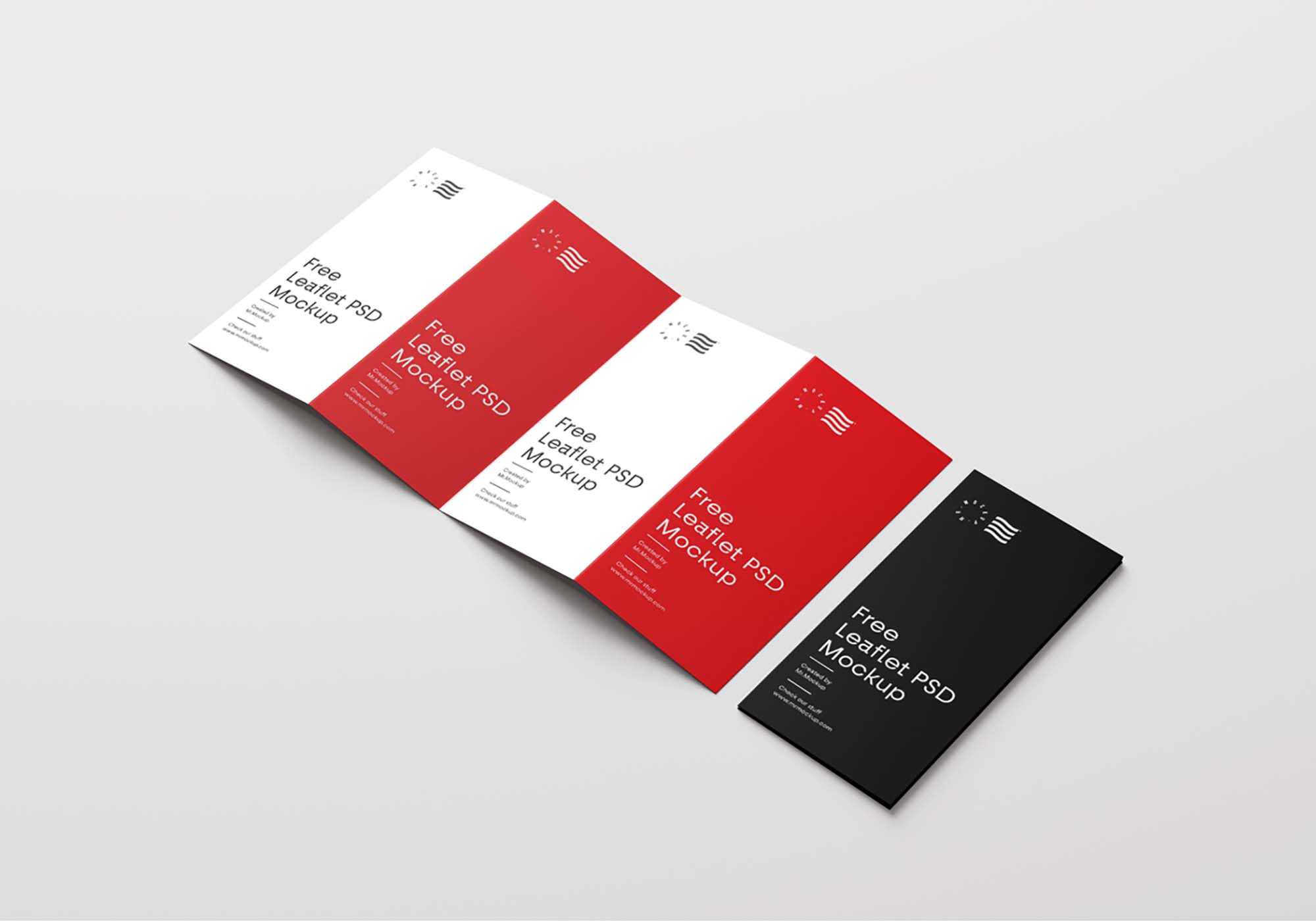 Free Four Fold Brochure Mockup (PSD)