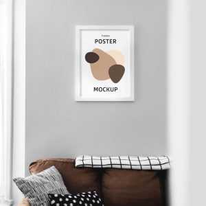 Free Frame Interior Mockup (PSD)