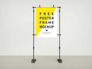 Free frame poster mockup