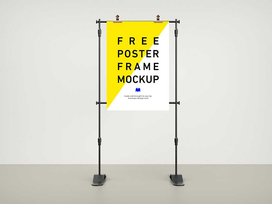 Free frame poster mockup