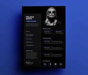 Free Fresh Resume Design Template (PSD)