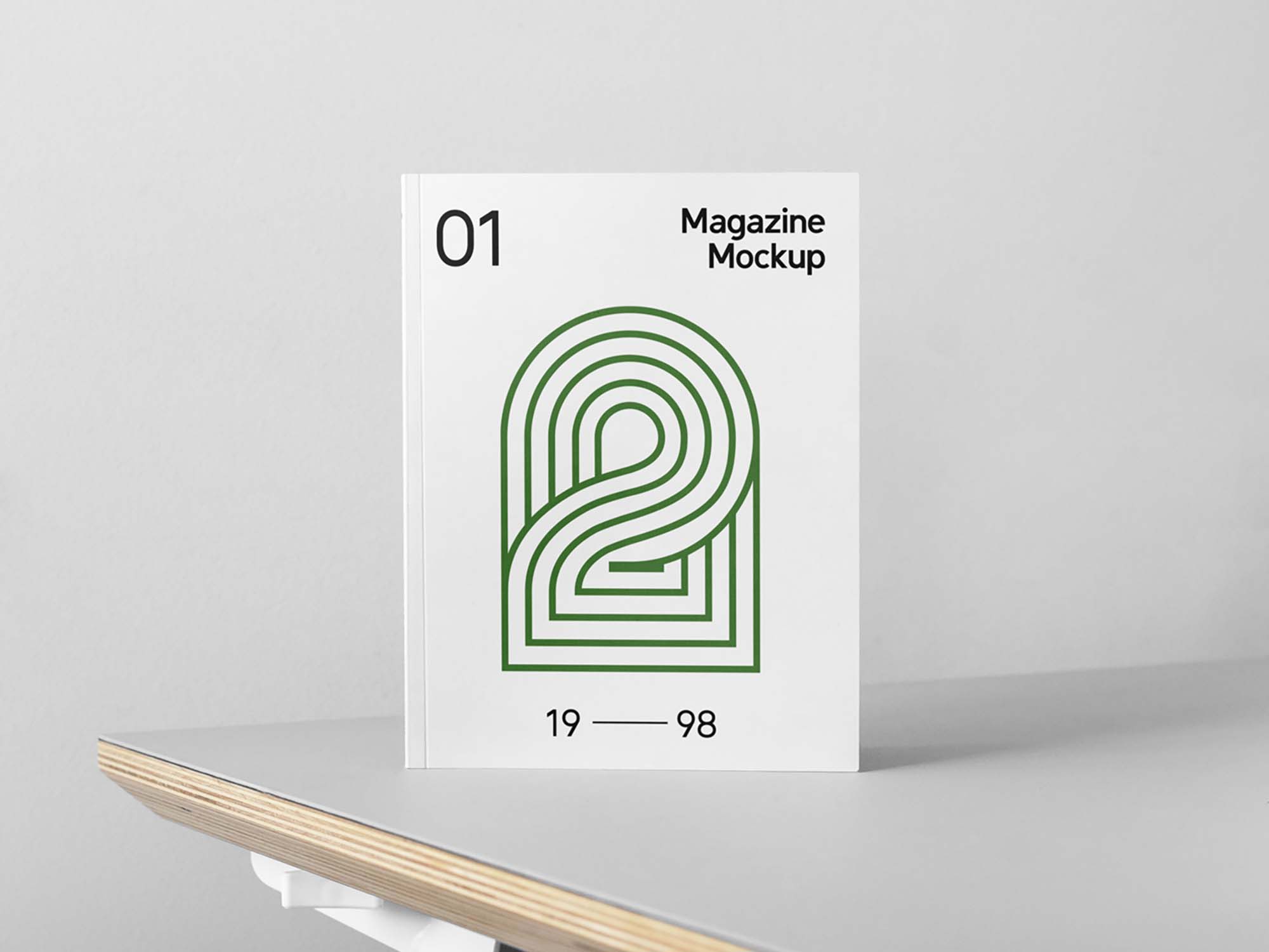 Free Front Book Cover Mockup (PSD)